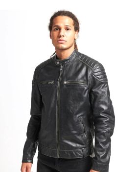 Superdry - D2 Heritage Leather Moto Racer 