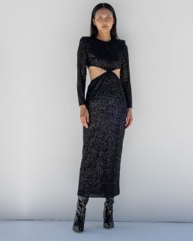 Γυναικείο Maxi Φόρεμα με Παγιέτες Mallory The label - Afterglow
