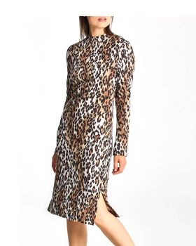 Gant - Leopard Jacquard Jersey Dress 