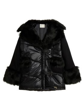 Guess - Nylon&Faux Fur&Tricot Jacket 