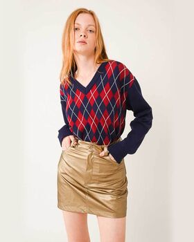 SunSetGo - Metallic Mini Skirt 