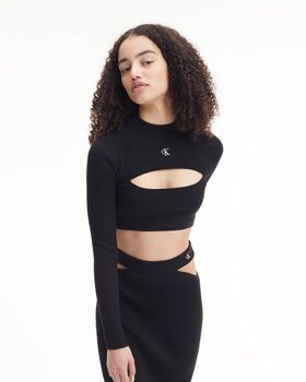 Calvin Klein - Cut Out Neckline Sweater 