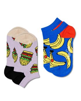Παιδικές Κάλτσες Happy Socks 2 Ζευγάρια - Kids Lunchtime Low