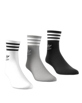 Unisex Κάλτσες Adidas 3 Ζευγάρια - Mid Cut Crw