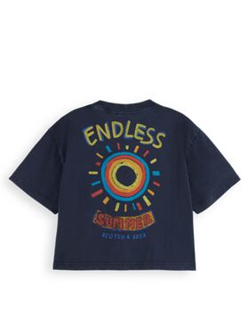 Scotch & Soda - Endless Summer Washed Cropped T-shirt 