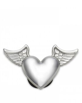 Παιδικά Διακοσμητικά Crocs - Silver Metal Heart and Wings