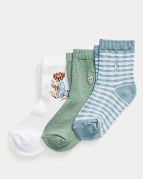 Βρεφικές Κάλτσες Polo Ralph Lauren 3 Ζευγάρια - 7001