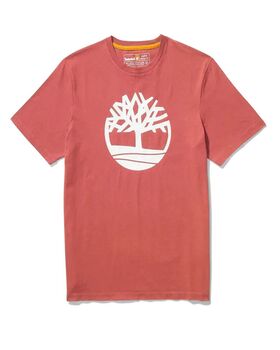 T-Shirt Tree Logo Short Sleeve TB0A2C2RDH91 cowhide 601 - dark red 