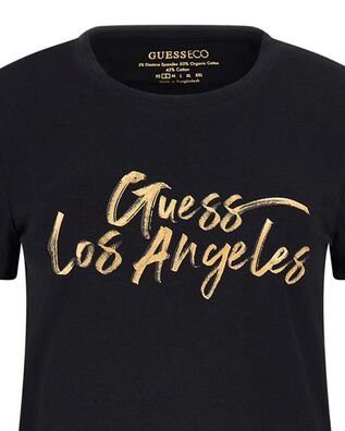 Γυναικεία Κοντομάνικη Μπλούζα Guess - Ss Cn Gold La