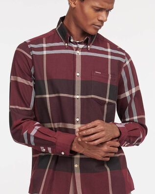 Men Shirt Barbour Dunoon Taillored MSH4980 BRRE89 re89 winter red