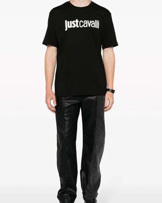Men T-Shirt Just Cavalli 75OAHT00CJ500 899 black 