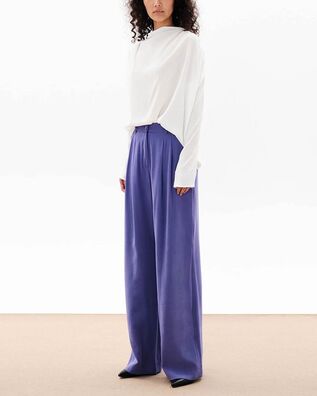 Women Top Ioanna Kourbela "Painterly" Loose With Cowl Neck And Draping W231702 12465-offwhite 
