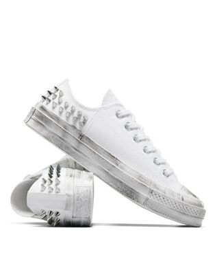 Women Sneakers Converse Chuck 70 Studded A07208C 102-white/black/white 