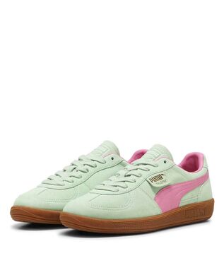 Women Sneakers Puma Palermo 396463 02 fresh mint-fast pink 