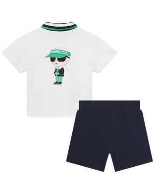 Karl Lagerfeld - 0132 B Set Polo+Shorts 