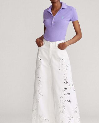 Women Polo Polo Ralph Lauren Julie-Slim-Short Sleeve 211870245012 500 purple 