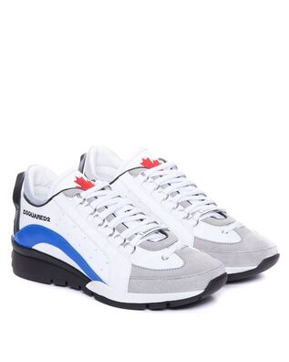 Men Sneakers Dsquared2 S24SNM029913220001 M2072 bianco+grigio+blu 