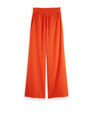 Scotch & Soda - High Rise Cotton Voile Pull On Pant 