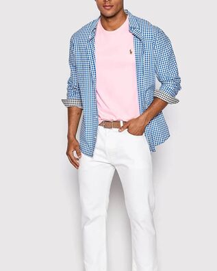 Men T-Shirt Polo Ralph Lauren Sscncmslm1-Short Sleeve 710740727010 650 pink