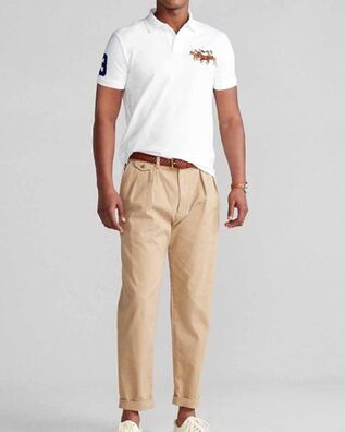 Men Polo Polo Ralph Lauren Sskccmslm1-Short Sleeve 710814437002 100 white