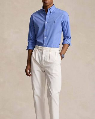 Men Shirt Polo Ralph Lauren Cubdppcs-Long Sleeve 710928255003 400 blue