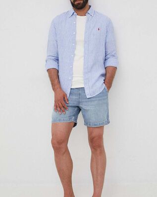 Ανδρικό Μακρυμάνικο Πουκάμισο Polo Ralph Lauren - Cubdppcs-Long Sleeve 710873446001 999