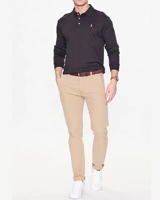 Ανδρική Μακρυμάνικη Polo Μπλούζα Polo Ralph Lauren - Lskccmslm6-Long Sleeve 710671785002 001