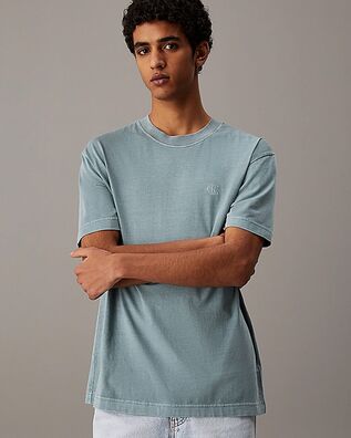 Ανδρική Κοντομάνικη Μπλούζα Calvin Klein - Bold Washed Ck Applique