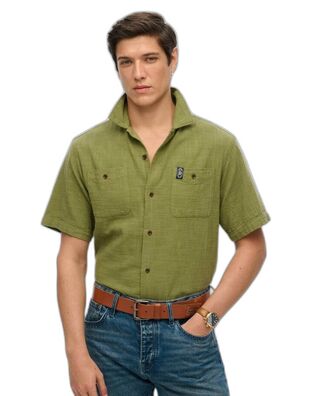 Superdry - D2 Stud Merchant Ss Textured Shirt    