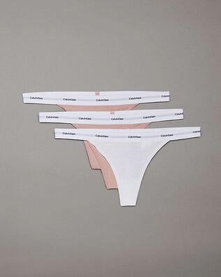 Γυναικεία Εσώρουχα Calvin Klein 3 Τεμάχια - String Thong