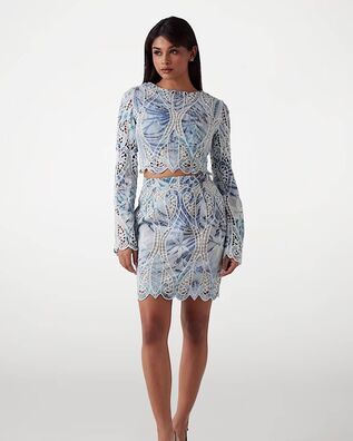 Γυναικεία Μακρυμάνικη Μπλούζα Guess - Ls Anastasia Lace