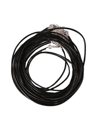 Γυναικείο Κολιέ Mani - Leather lace with lobster clasp