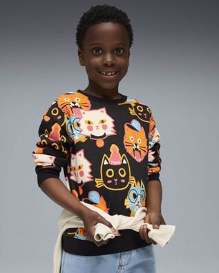 Παιδική Μακρυμάνικη Μπλούζα Puma - Moody Cat Aop Tr