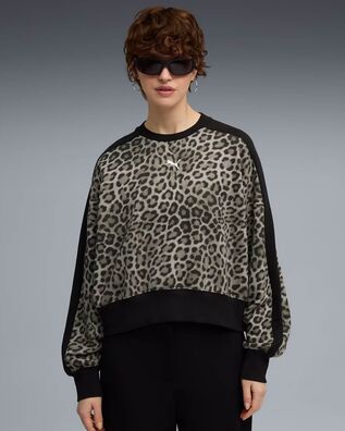 Γυναικεία Μπλούζα Φούτερ Puma - T7 Leo Luxe Aop Over-Oversized Tr