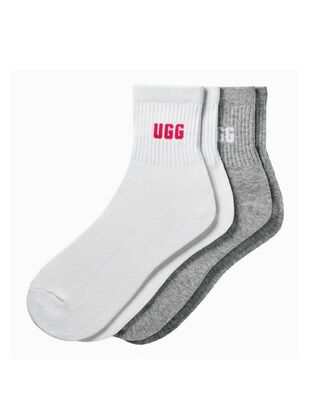 Ugg - Quinlin Logo Quarter 2 Pack Socks   