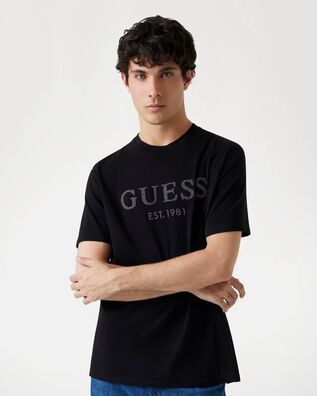 Guess - Ss Cn Guess Box Logo Tee   