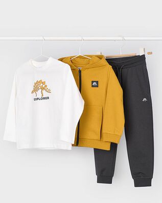 Παιδικό Set Mayoral Μπλούζα + Ζακέτα + Παντελόνι - Tracksuit