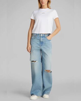 Γυναικείο Τζιν Παντελόνι Calvin Klein - The Wide Leg Light Mayfield