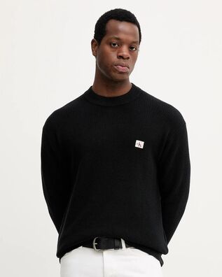 Ανδρική Μπλούζα Calvin Klein - Ls Ez Cotton Waffle Crwnk 9