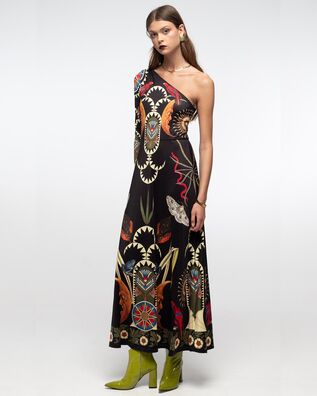 Peace And Chaos - Nocturnal One Shoulder Long Dress 