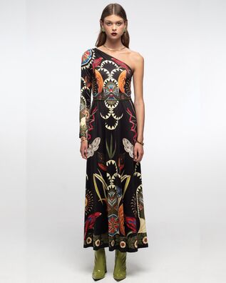 Peace And Chaos - Nocturnal One Shoulder Long Dress 