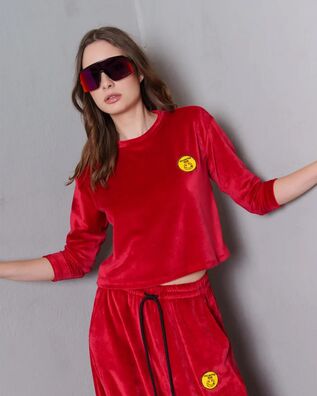 Γυναικεία Κοντομάνικη Μπλούζα Collectiva Noir - Adelina