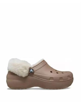 Γυναικείες Πλατφόρμες Clogs Crocs - Classic Fuzz Lined
