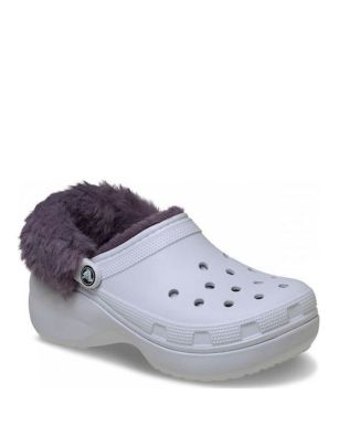 Γυναικείες Πλατφόρμες Clogs Crocs - Classic Fuzz Lined