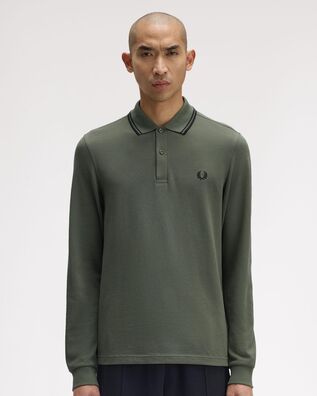 Ανδρική Polo Μακρυμάνικη Μπλούζα Fred Perry - Tls Twin Tipped