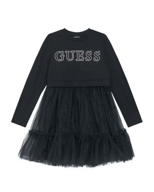 Παιδικό Μακρυμάνικο Φόρεμα Guess - Mixed Fabric Ls