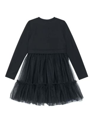 Παιδικό Μακρυμάνικο Φόρεμα Guess - Mixed Fabric Ls