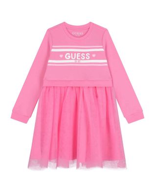 Παιδικό Μακρυμάνικο Φόρεμα Guess - Ls Mixed Fabric