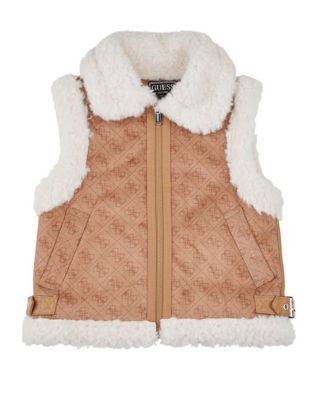 Παιδικό Μπουφάν Guess - Faux Suede Sl Vest