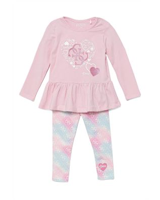 Παιδικό Set Guess Μπλούζα + Κολάν - Ls